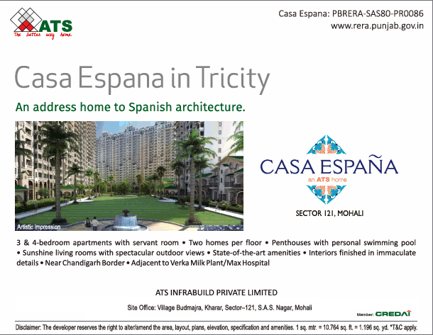ATS Casa Espana: An address home to Spanish architecture in Mohali Update